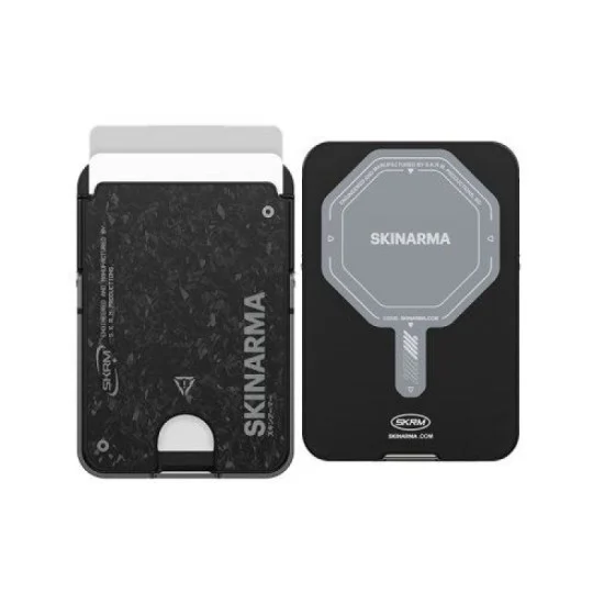Skinarma magnetic cardholder with smart kick-stand vektor _ onyx